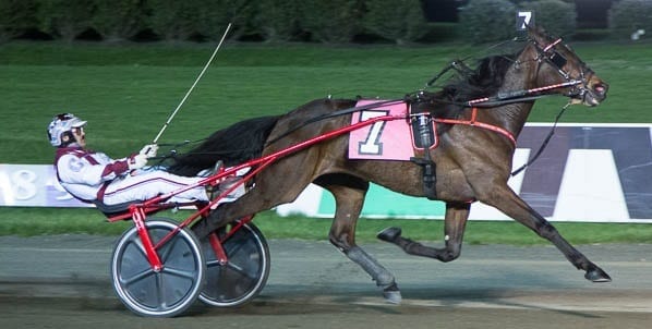 A 1:52.2 victory on Friday in the open trot handicap at the Meadowlands gave JL Cruze (John Campbell) his third win of the year | Michael Lisa
