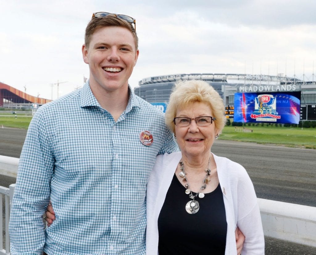 Marion Marauder’s owners, Devin Keeling and his grandmother, Jean Wellwood, are hoping to finally put the family name on the Hambletonian trophy | Dave Landry