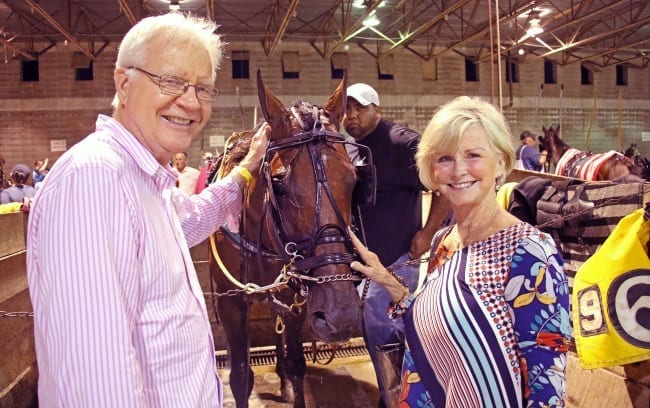 
Joe Hurley and his wife, Brenda, with Always B Miki, the horse Brenda named after her nickname. | Mark Hall / USTA