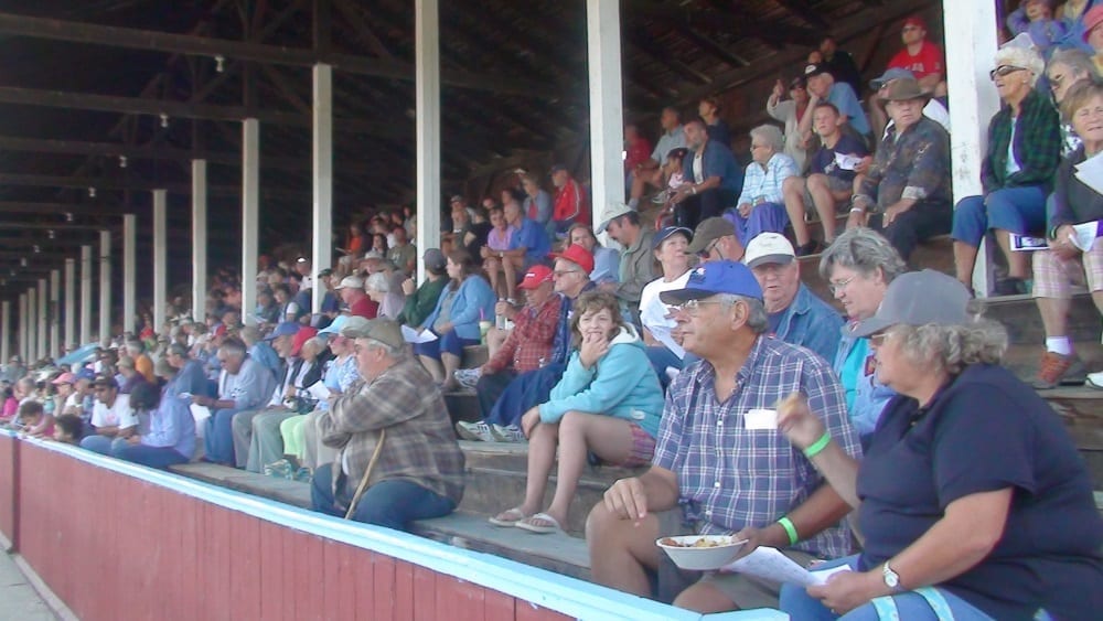 A full grandstand at the Orleans County Fair in Barton, VT in 2016 | Debbie Little