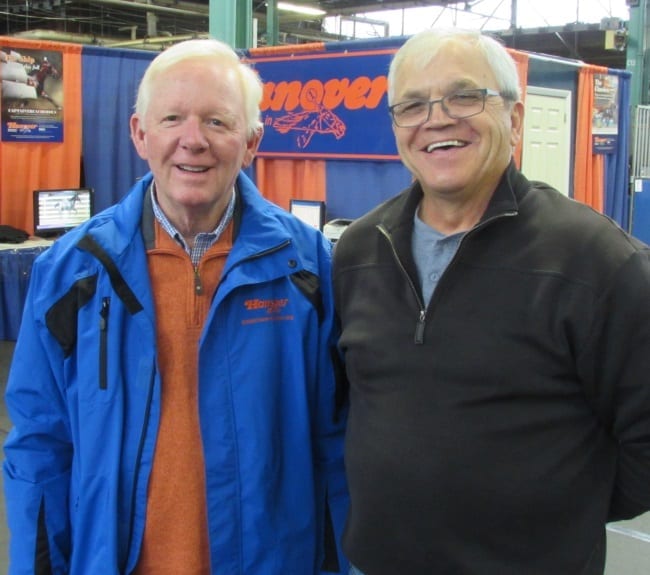 Hanover Shoe Farms president Jim Simpson (left) and Pennsylvania Harness Horsemen's Association (PHHA) president Sam Beegle said legislation signed last week keeps horse racing's share of slot money from being raided by politicians in the future | Dave Briggs