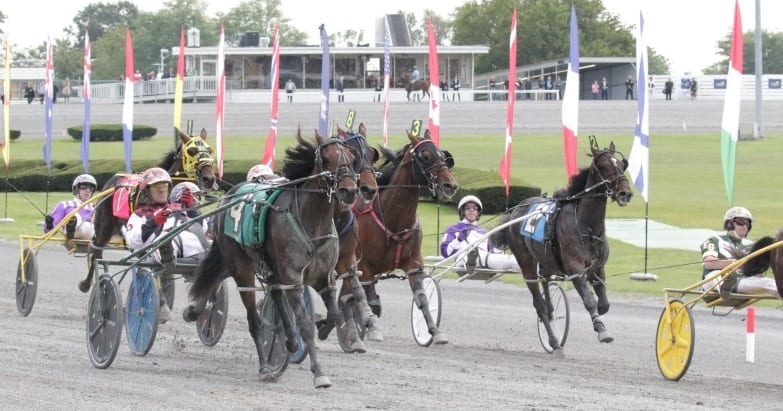 Jim Devaux drove Jersey Jim to victory in the $225,000 New York Sires Stakes Final for 2-year-old pacing colts on Oct. 14, 2017 at Yonkers Raceway | Mike Lizzi