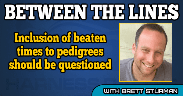 Inclusion of beaten times to pedigrees should be questioned