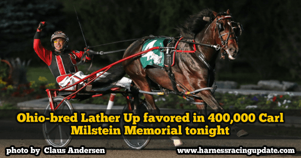 Ohio-bred Lather Up favored in $400,000 Carl Milstein Memorial tonight