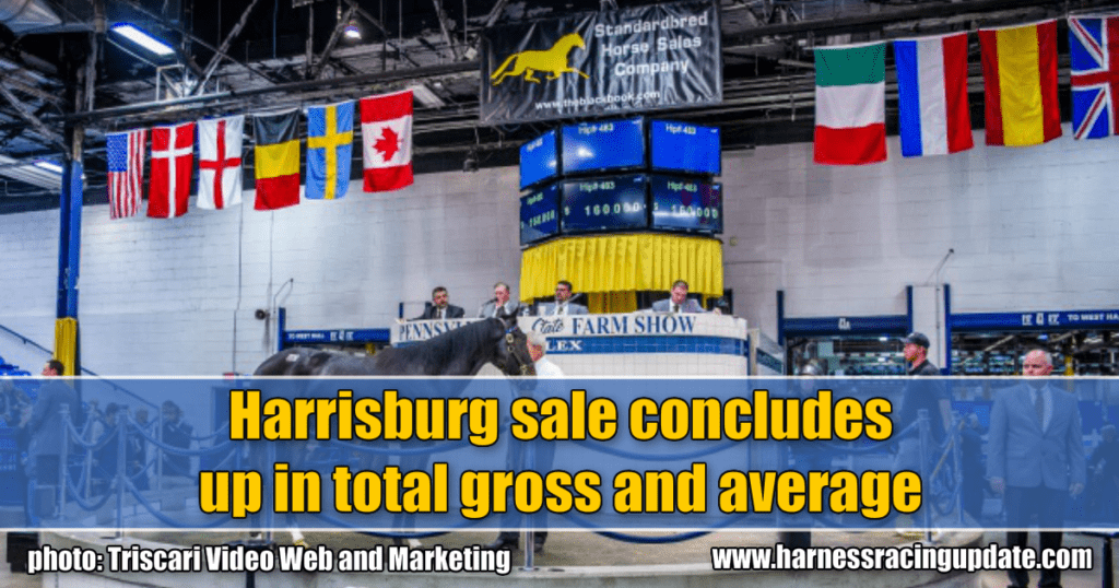 Harrisburg sale concludes up in total gross and average