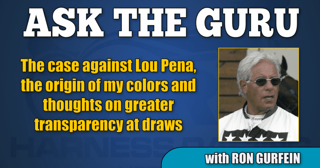 The case against Lou Pena, the origin of my colors and thoughts on greater transparency at draws