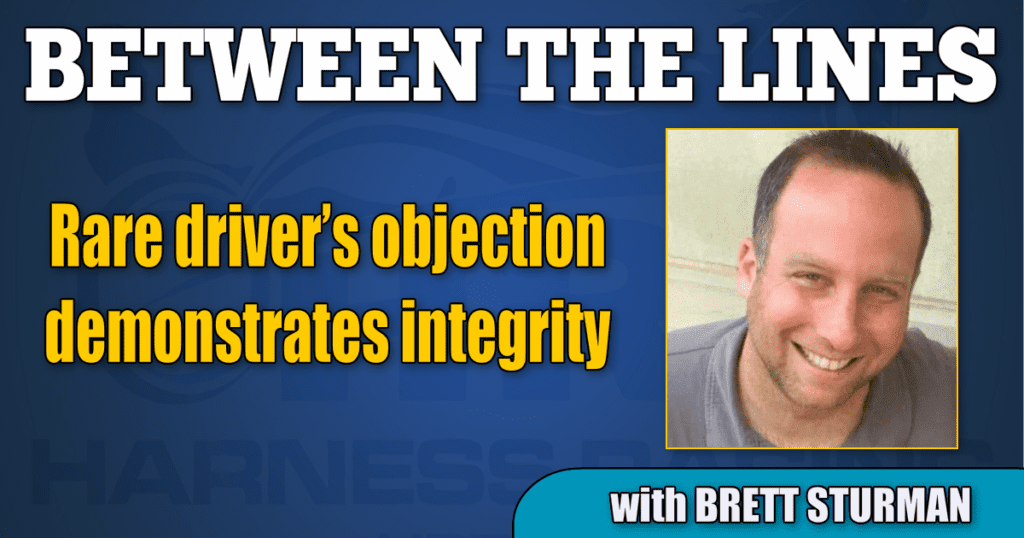 Rare driver’s objection demonstrates integrity