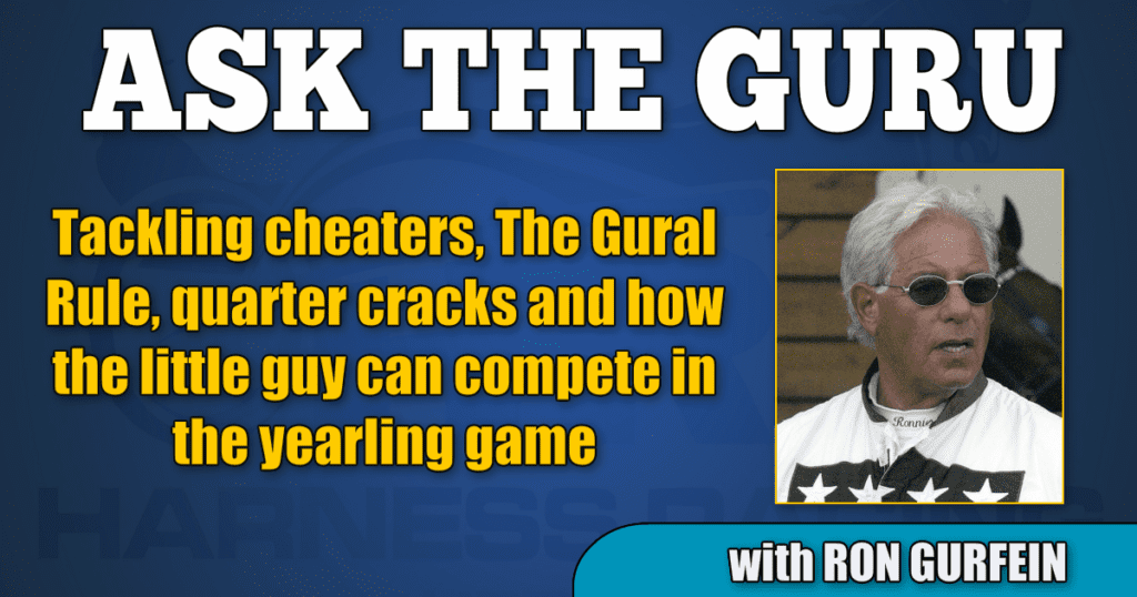 Tackling cheaters, The Gural Rule, quarter cracks and how the little guy can compete in the yearling game