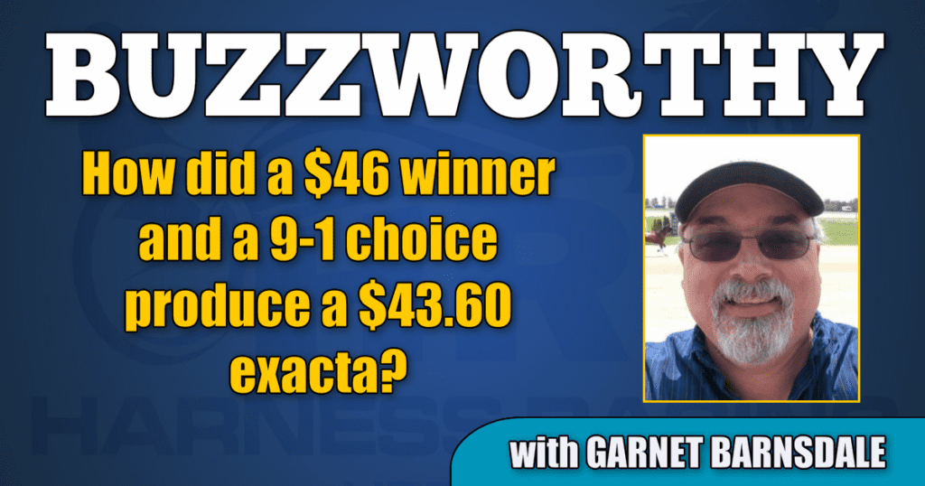 How did a $46 winner and a 9-1 choice produce a $43.60 exacta?