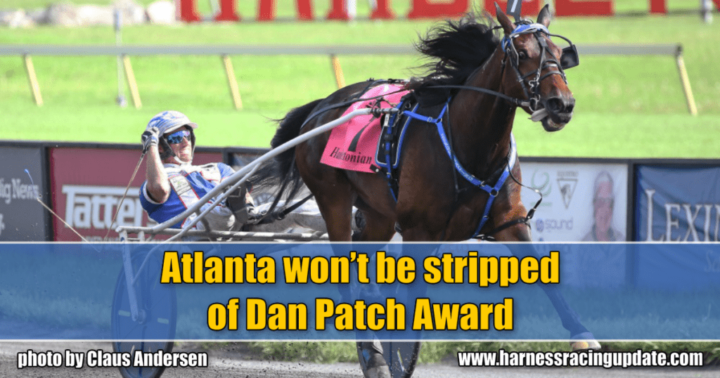 Atlanta won’t be stripped of Dan Patch Award