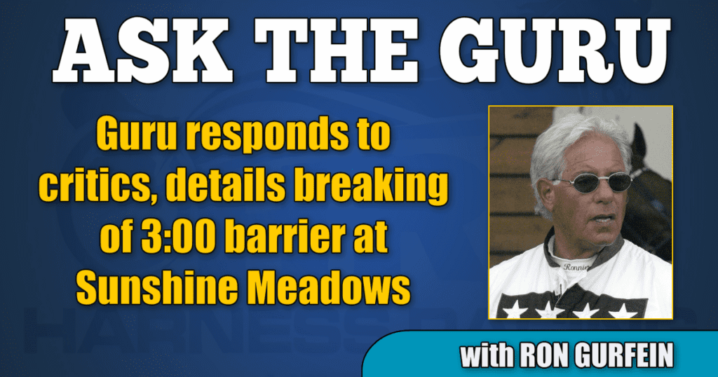 Guru responds to critics, details breaking of 3:00 barrier at Sunshine Meadows
