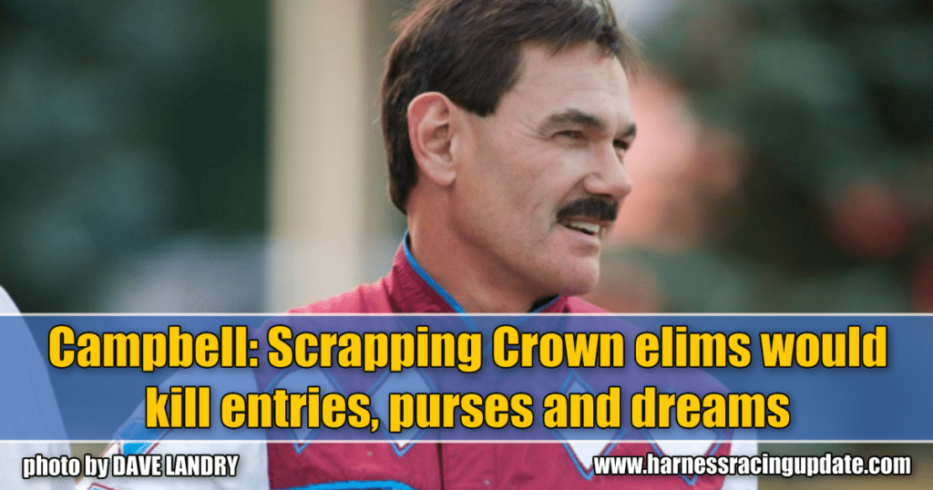 Campbell: Scrapping Crown elims would kill entries, purses and dreams