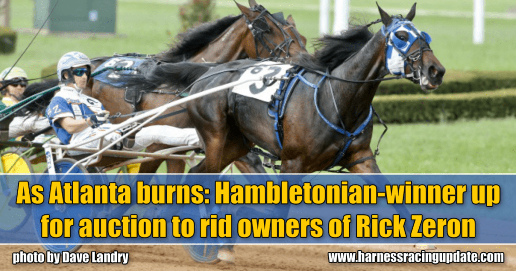 As Atlanta burns: Hambletonian-winner up for auction to rid owners of Rick Zeron