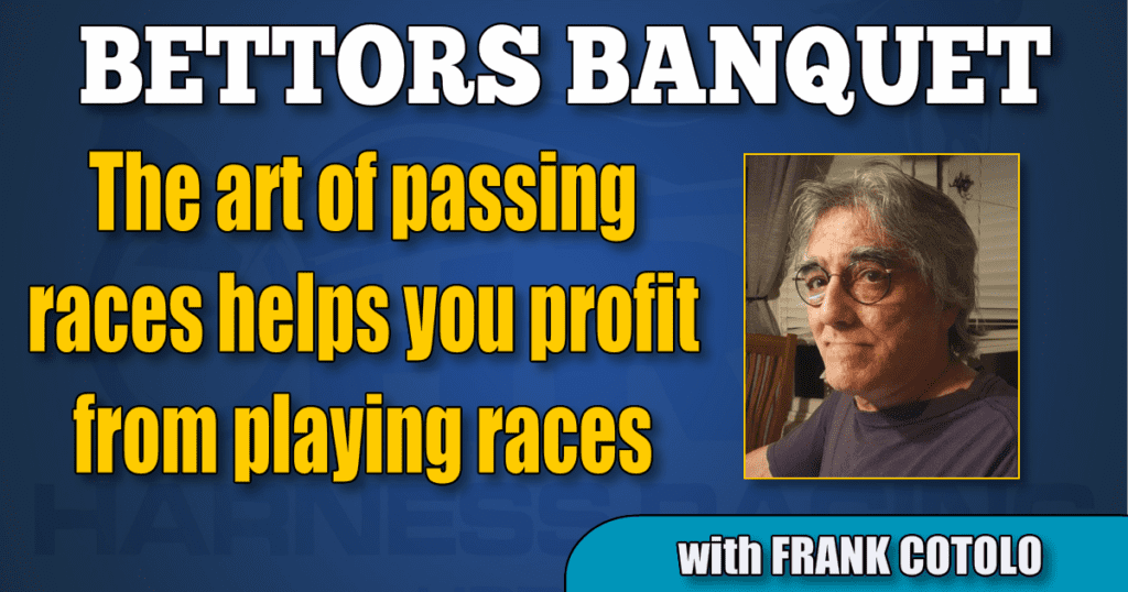 The art of passing races helps you profit from playing races