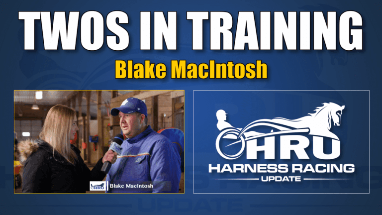 Blake MacIntosh in the HRU 2yos in training video spotlight