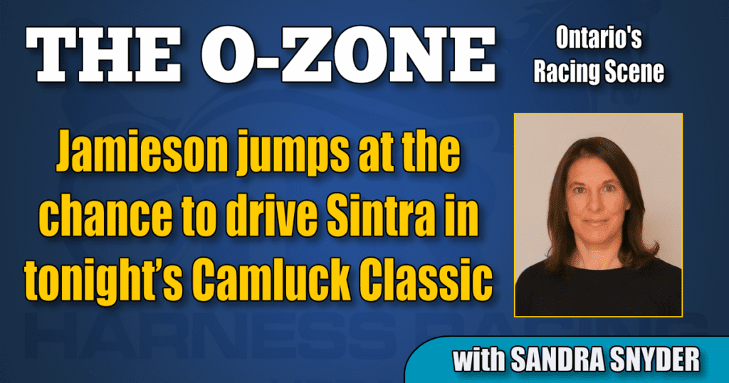Jamieson jumps at the chance to drive Sintra in tonight’s Camluck Classic