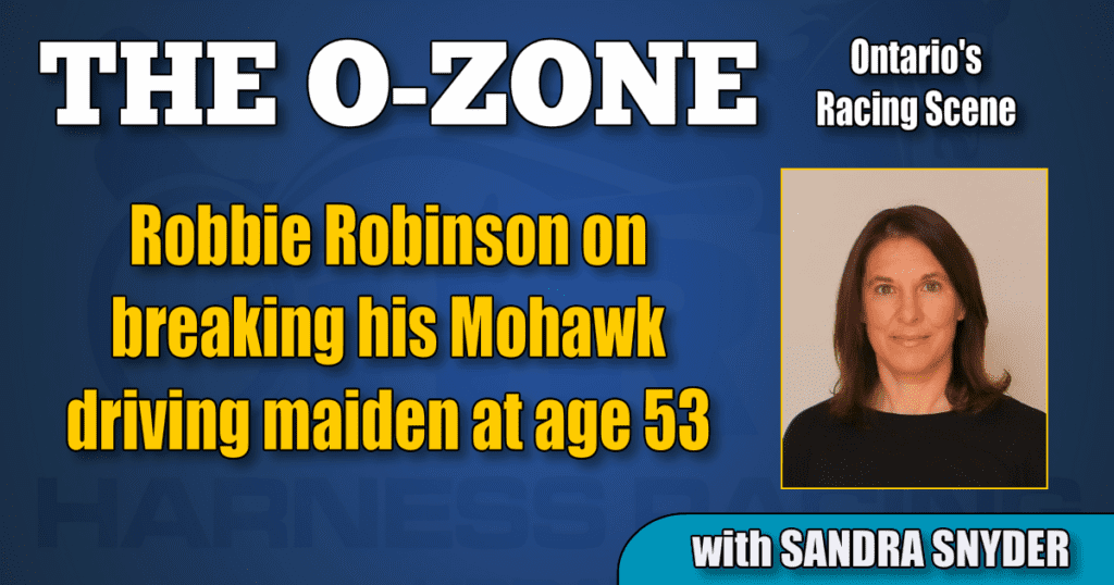 Robbie Robinson on breaking his Mohawk driving maiden at age 53
