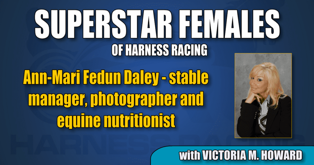 Ann-Mari Fedun Daley — stable manager, photographer and equine nutritionist