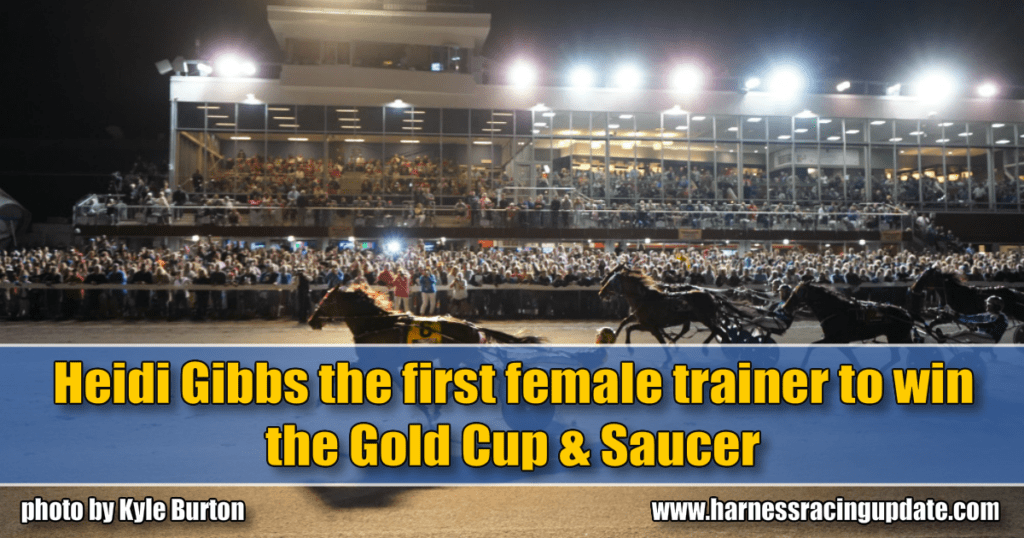 Heidi Gibbs the first female trainer to win the Gold Cup & Saucer