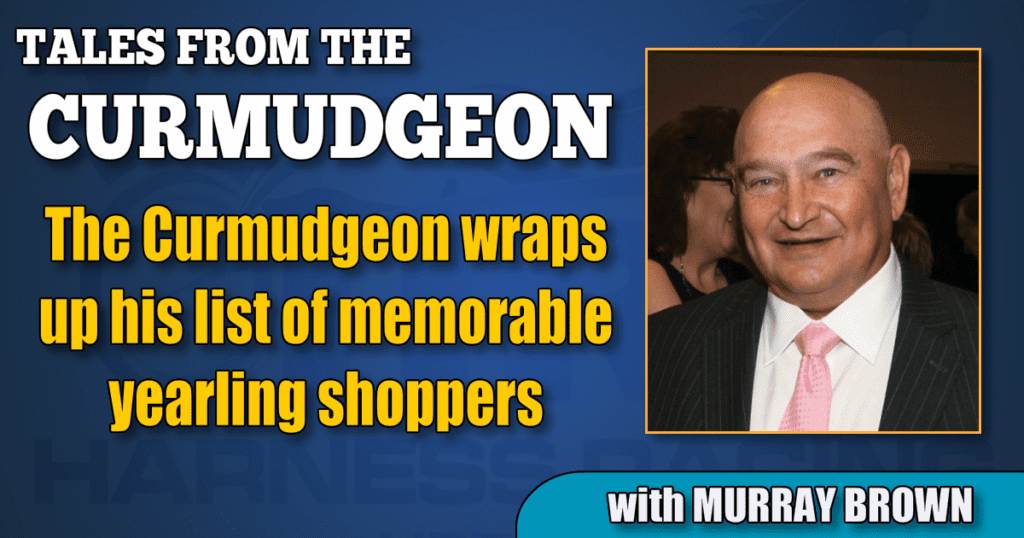 The Curmudgeon wraps up his list of memorable yearling shoppers