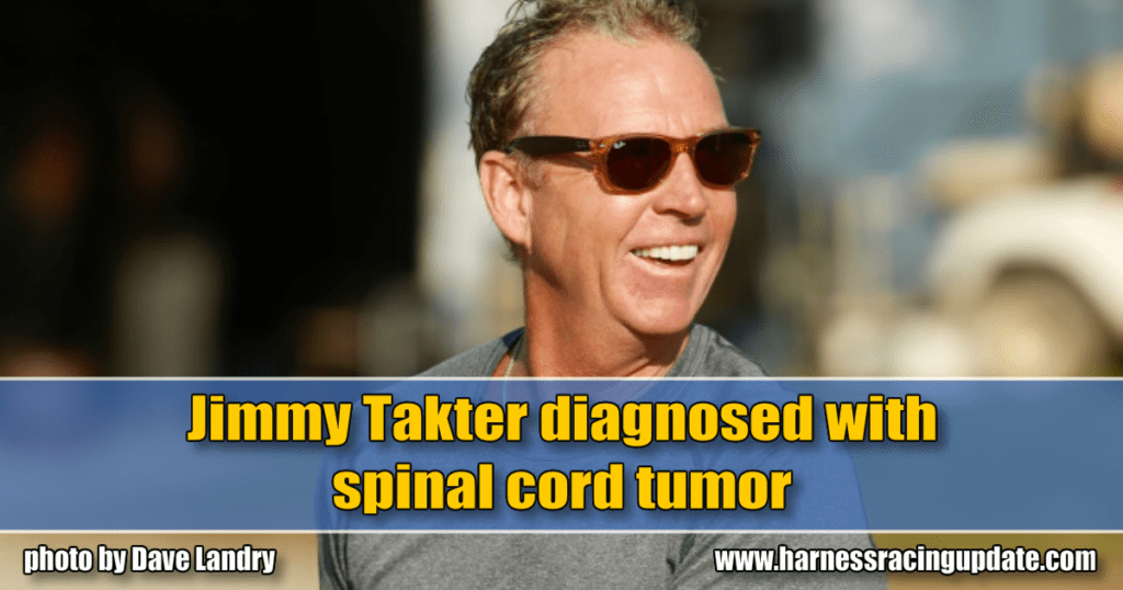 Jimmy Takter diagnosed with spinal cord tumor