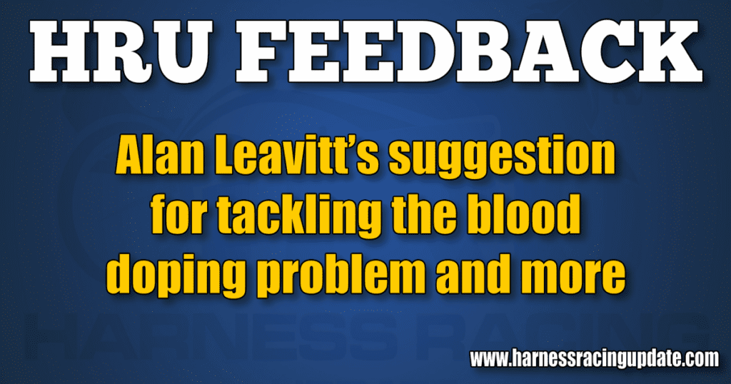 Alan Leavitt’s suggestion for tackling the blood doping problem and more