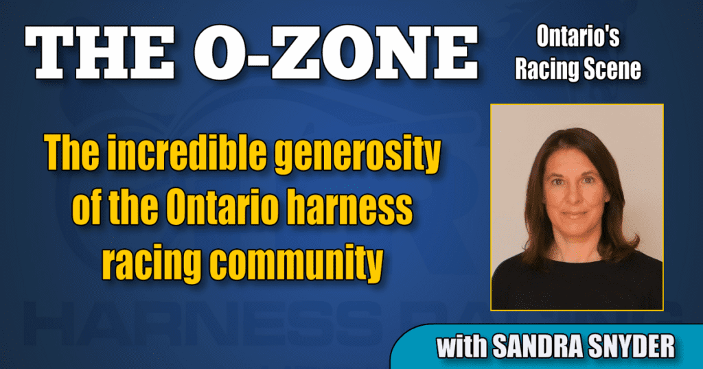The incredible generosity of the Ontario harness racing community