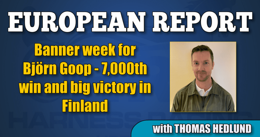 Banner week for Björn Goop — 7,000th win and big victory in Finland