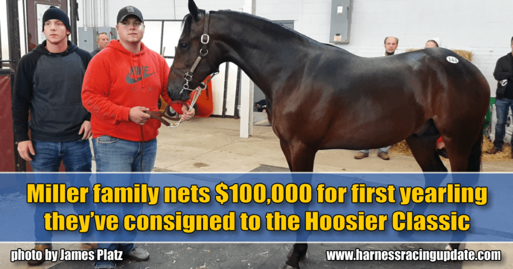 Miller family nets $100,000 for first yearling they’ve consigned to the Hoosier Classic