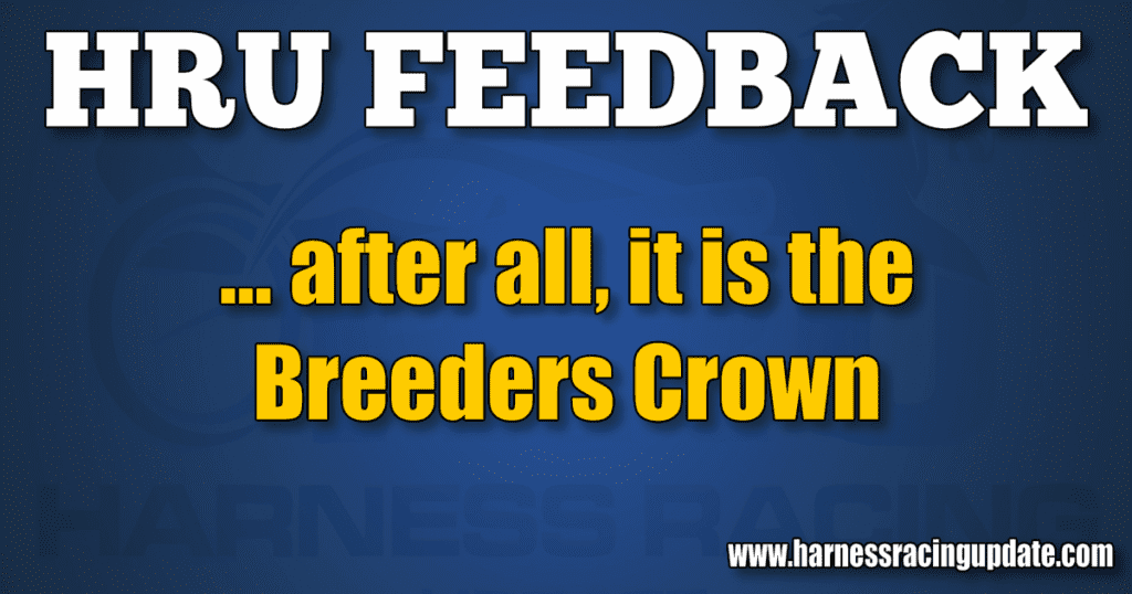 … after all, it is the Breeders Crown