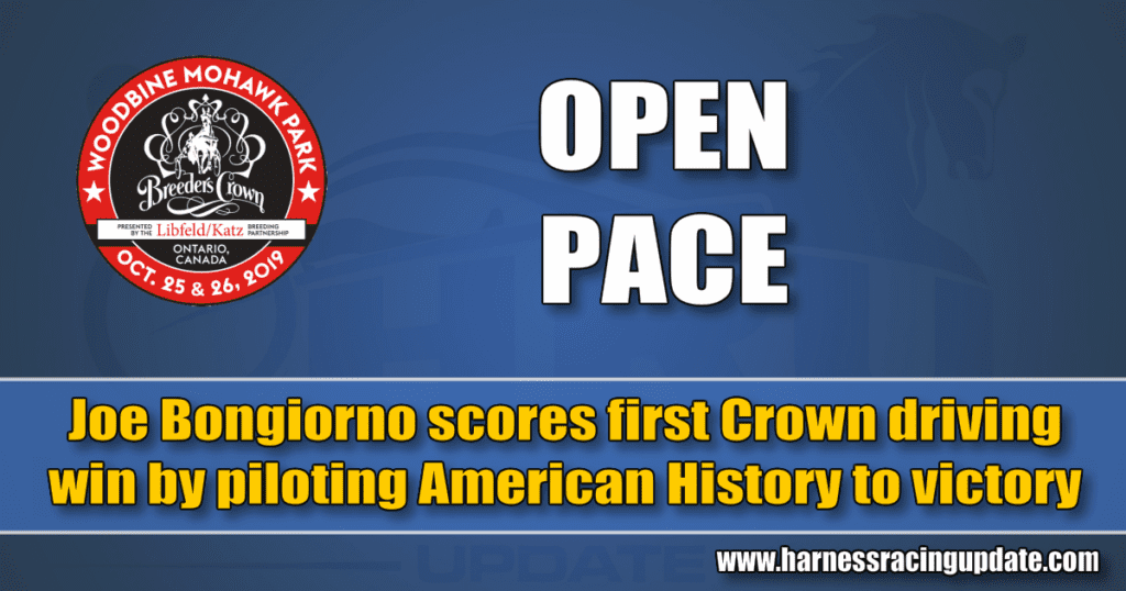 Joe Bongiorno scores first Crown driving win by piloting American History to victory
