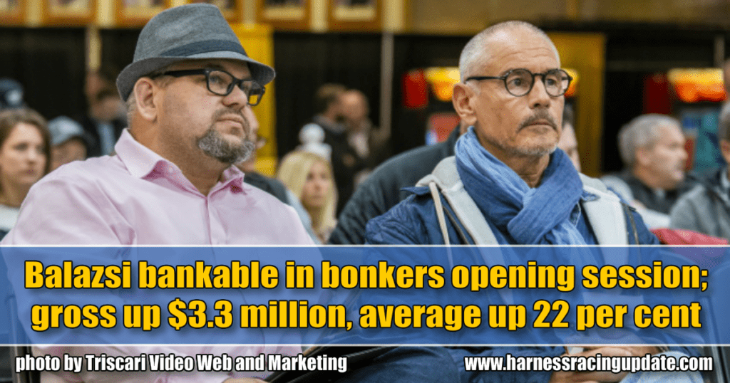 Balazsi bankable in bonkers opening session; gross up $3.3 million, average up 22 per cent