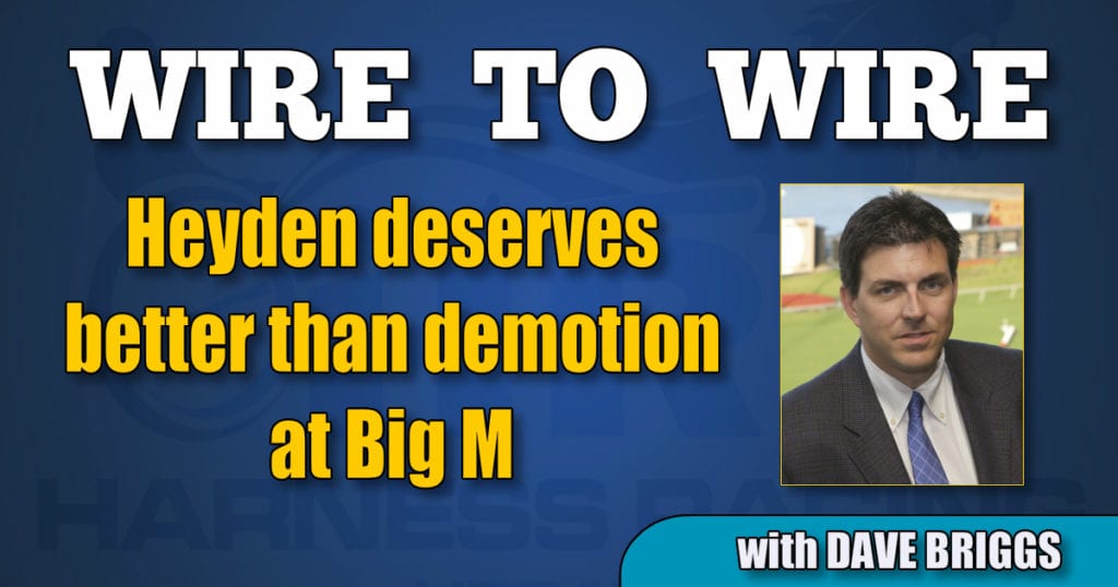 Heyden deserves better than demotion at Big M