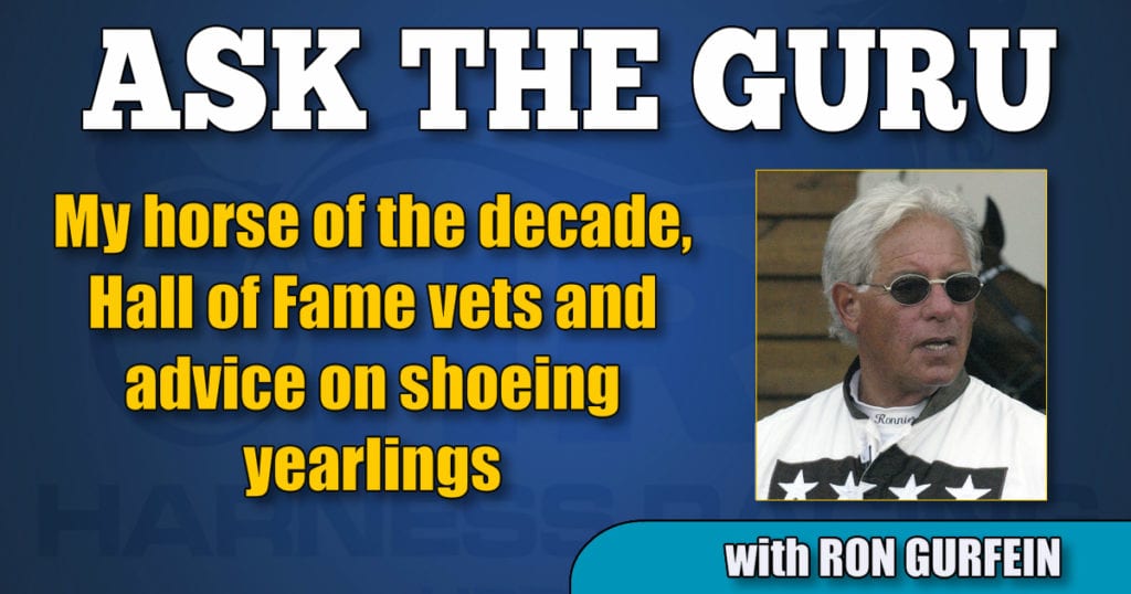 My horse of the decade, Hall of Fame vets and advice on shoeing yearlings