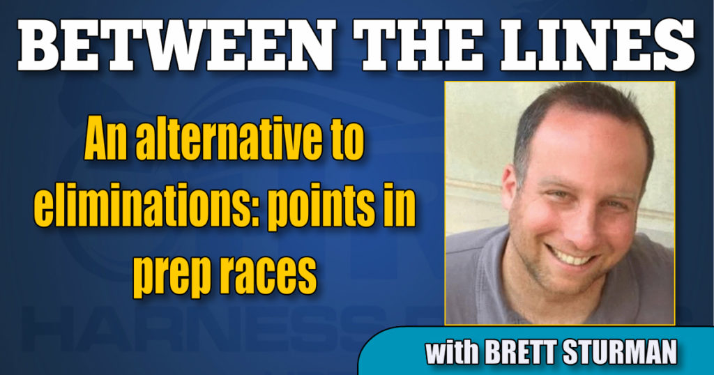 An alternative to eliminations: points in prep races