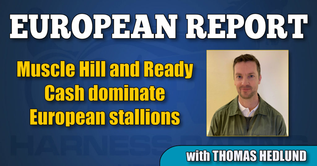 Muscle Hill and Ready Cash dominate European stallions