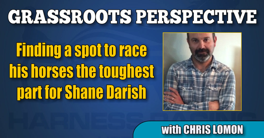 Finding a spot to race his horses the toughest part for Shane Darish