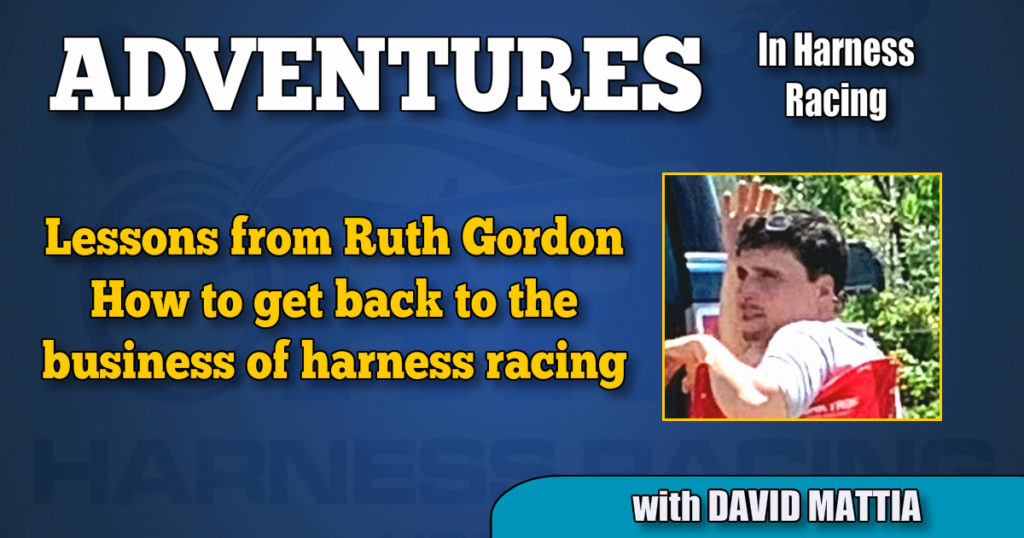 How to get back to the business of harness racing
