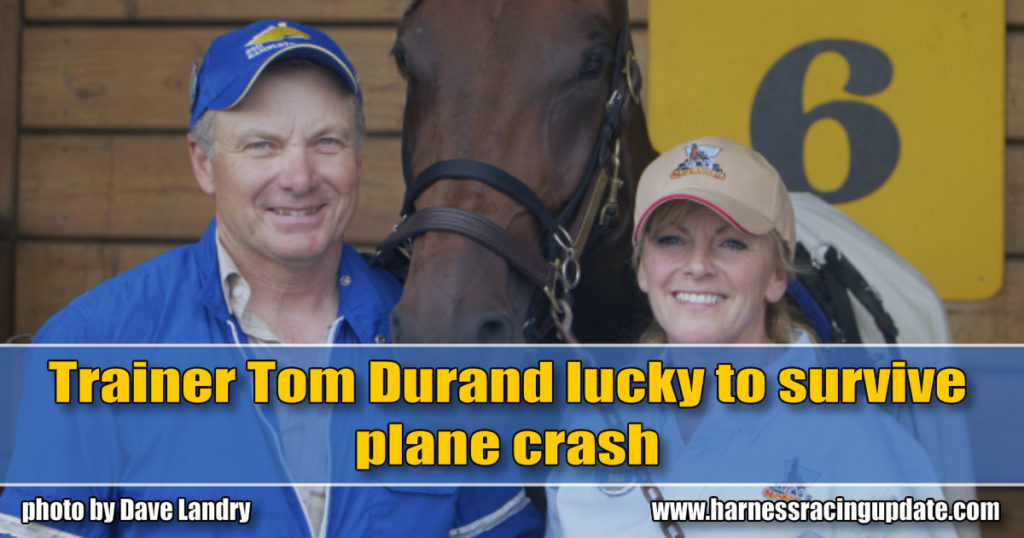 Trainer Tom Durand lucky to survive plane crash