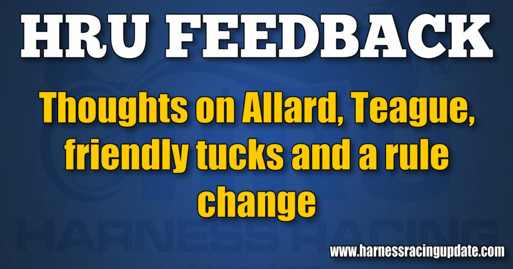 Thoughts on Allard, Teague, friendly tucks and a rule change