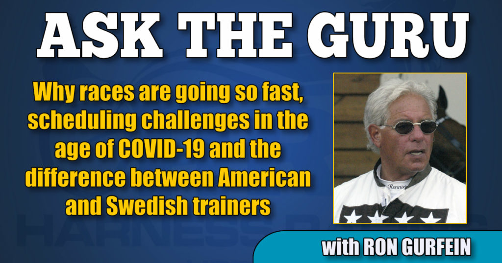 Why races are going so fast, scheduling challenges in the age of COVID-19 and the difference between American and Swedish trainers