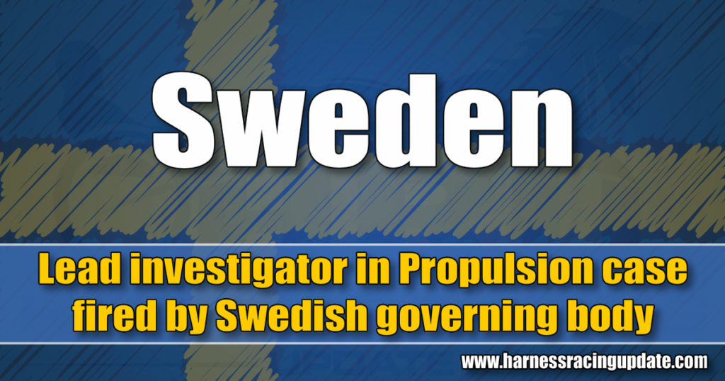 Lead investigator in Propulsion case fired by Swedish governing body