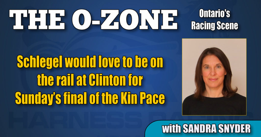 Schlegel would love to be on the rail at Clinton for Sunday’s final of the Kin Pace