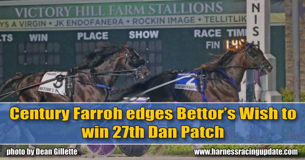 Century Farroh edges Bettor’s Wish to win 27th Dan Patch
