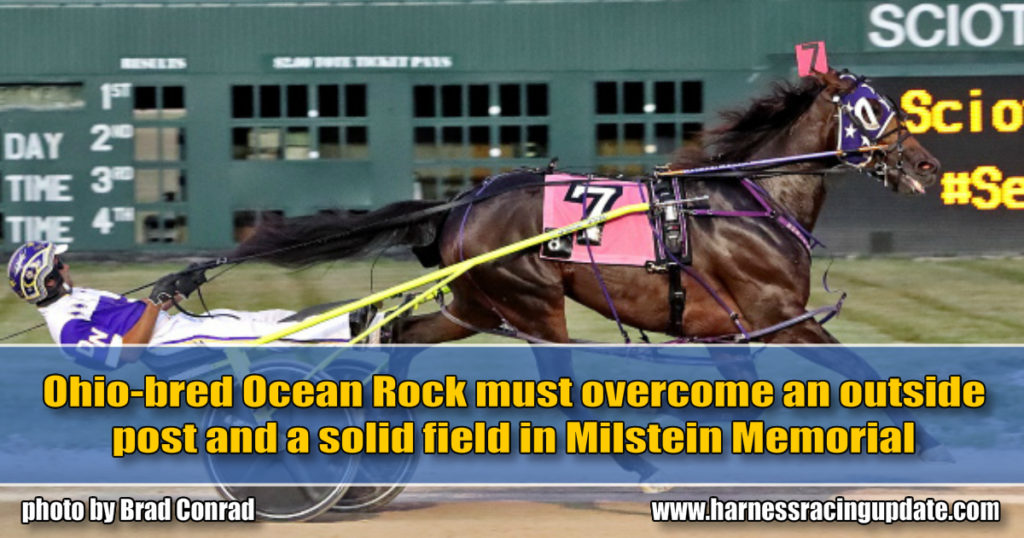 Ohio-bred Ocean Rock must overcome an outside post and a solid field in Milstein Memorial