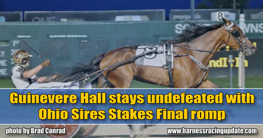 Guinevere Hall stays undefeated with Ohio Sires Stakes Final romp