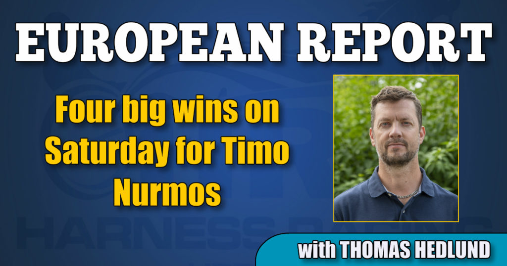 Four big wins on Saturday for Timo Nurmos