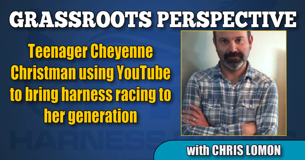 Teenager Cheyenne Christman using YouTube to bring harness racing to her generation
