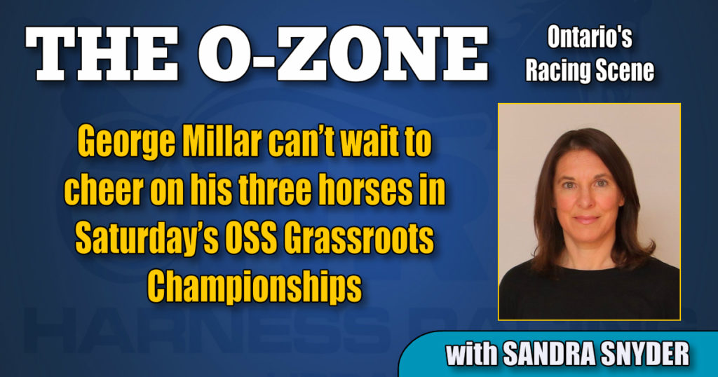 George Millar can’t wait to cheer on his three horses in Saturday’s OSS Grassroots Championships