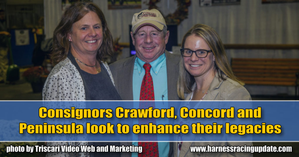 Consignors Crawford, Concord and Peninsula look to enhance their legacies
